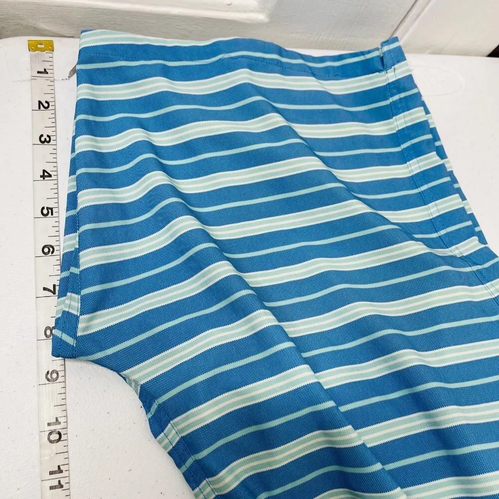 Bonobos Striped Recycled Swim Trunks Mens M 9 Inch Inseam‎ UPF 50+ Drawstring